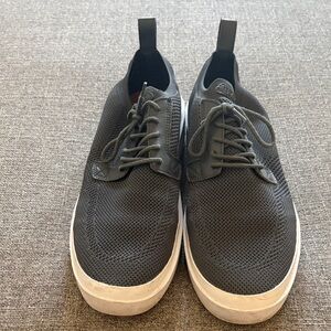 BYLT Basics Charcoal Knit Lace-Up Sneakers